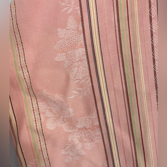 Tommy Bahama Striped Silk Blend Button Down Mens Long Sleeve Shirt Pink Peach XL - Picture 4 of 9